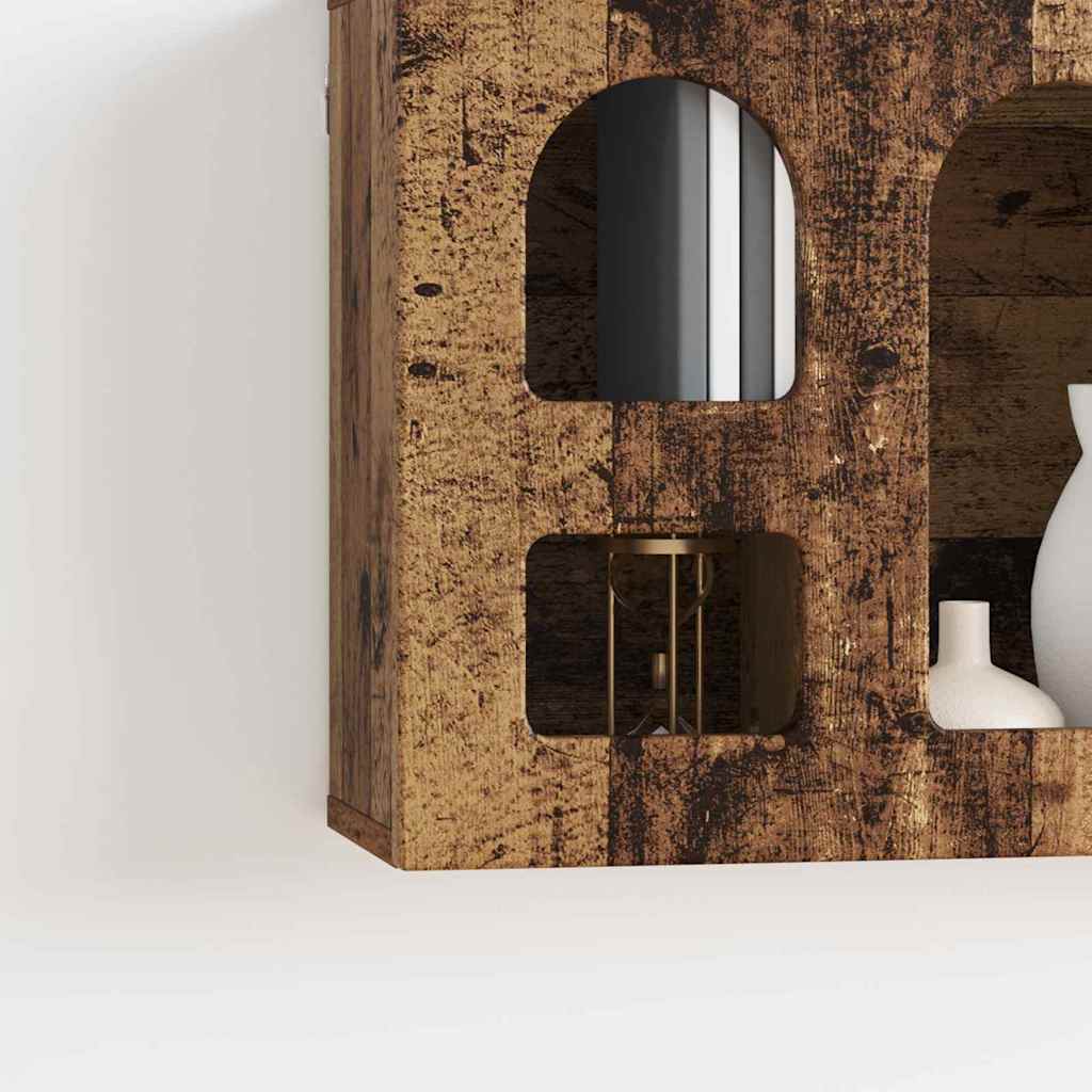 vidaXL Hanging Cabinet ELST Old Wood 60 x 20 x 40 cm Engineered Wood 5