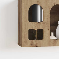 vidaXL Hanging Cabinet with Shelf ELST Artisan Oak 60 x 20 x 40 cm 5