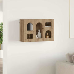 vidaXL Hanging Cabinet with Shelf ELST Artisan Oak 60 x 20 x 40 cm 4