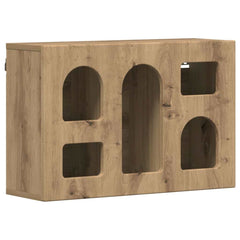 vidaXL Hanging Cabinet with Shelf ELST Artisan Oak 60 x 20 x 40 cm 2