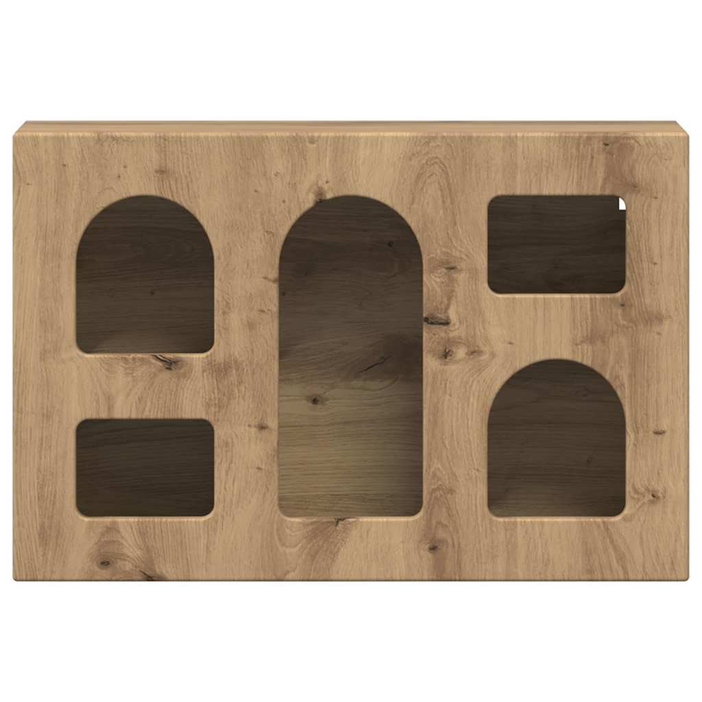 vidaXL Hanging Cabinet with Shelf ELST Artisan Oak 60 x 20 x 40 cm 6
