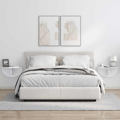 vidaXL Wall Shelf Wall-Mounted High Gloss White 48 x 24 x 24 cm 4