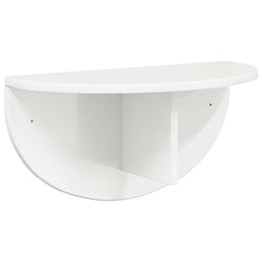 vidaXL Wall Shelf Wall-Mounted High Gloss White 48 x 24 x 24 cm 2