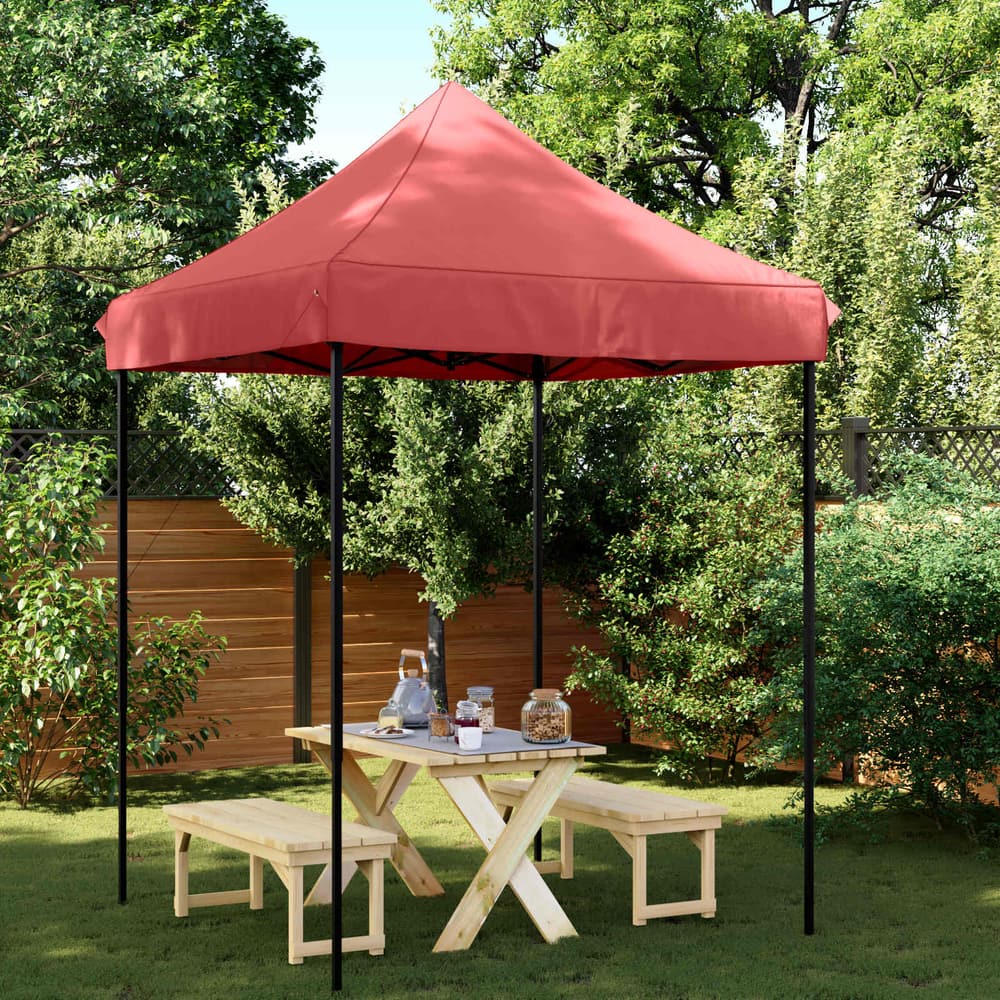 Party Tent 200 x 200 x 306 cm Oxford Fabric Yes without Sidewall Burgundy