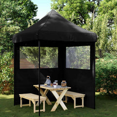Party Tent 200 x 200 x 306 cm Oxford Fabric Yes with 2 Sidewalls Black