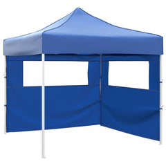 Party Tent 292 x 292 x 315 cm Oxford Fabric Yes with 2 Sidewalls Blue
