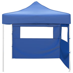 Party Tent 292 x 292 x 315 cm Oxford Fabric Yes with 2 Sidewalls Blue