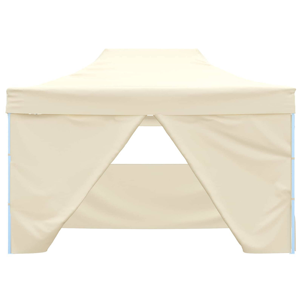 Party Tent 279 x 410 x 315 cm Oxford Fabric Yes with 4 Sidewalls Cream