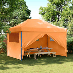 Party Tent 279 x 410 x 315 cm Oxford Fabric Yes with 4 Sidewalls Orange