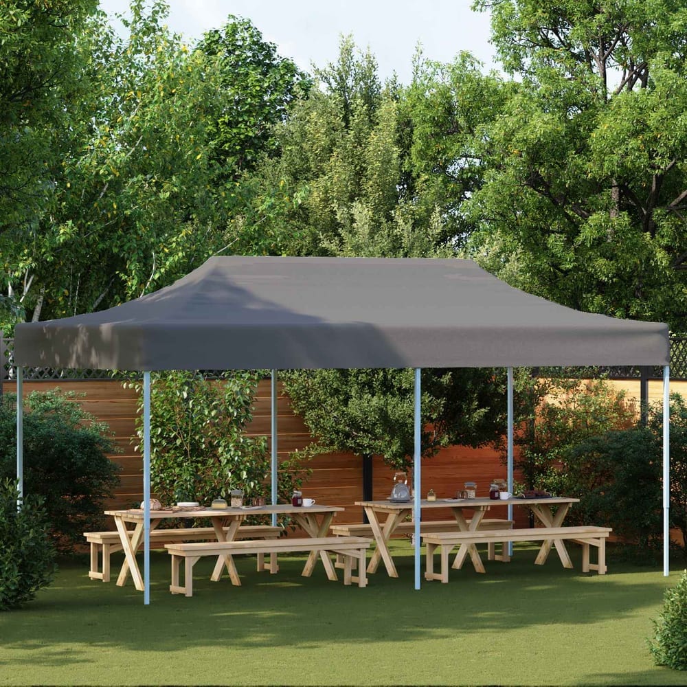 Party Tent 292 x 580 x 315 cm Oxford Fabric Yes without Sidewall Anthracite