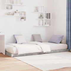 vidaXL Floor Bed Frame Concrete Grey 75 x 190 cm Engineered Wood 3