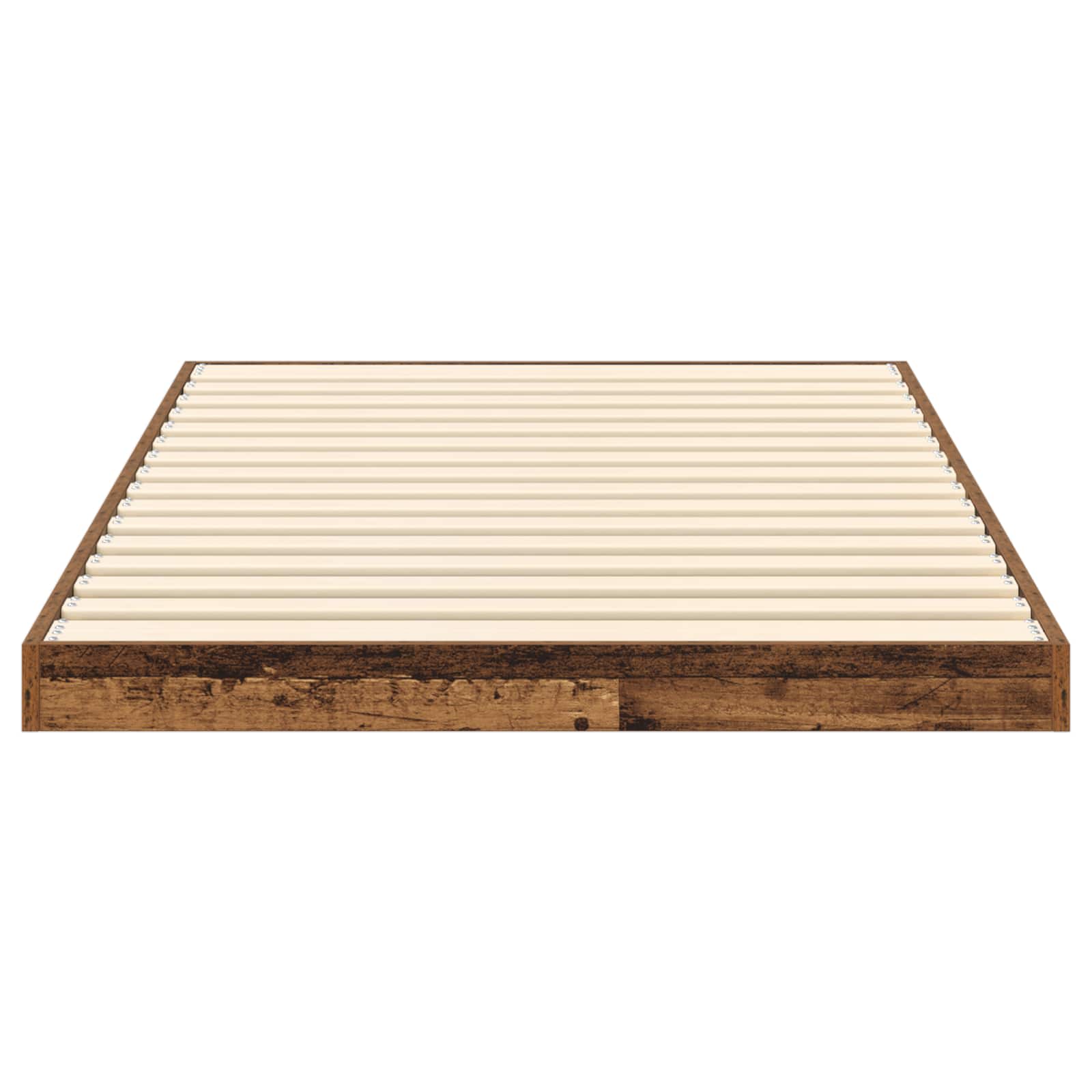 vidaXL Floor Bed Frame Old Wood 75 x 190 cm Engineered Wood 6