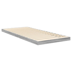 vidaXL Floor Bed Frame Grey Sonoma 90 x 200 cm Engineered Wood 5