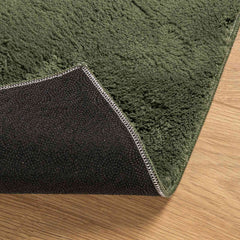 vidaXL Medium Pile Soft and Washable Rug HUARTE Forest green Polyester 4
