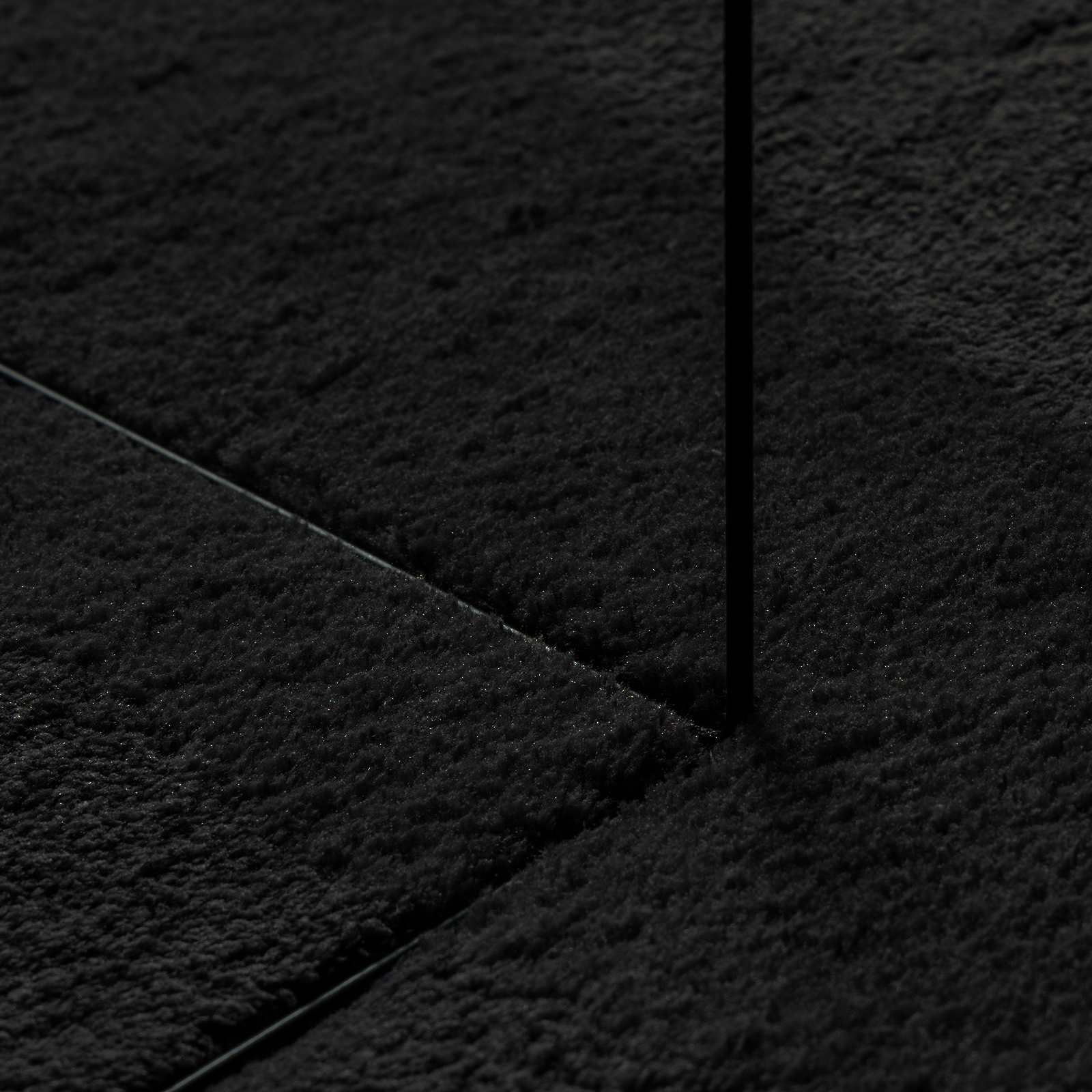 vidaXL Medium Pile Soft and Washable Rug HUARTE Black 300 x 80 cm 5