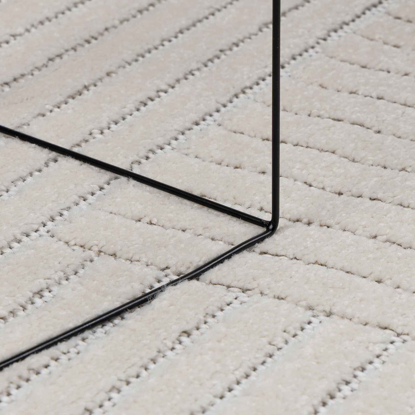 vidaXL Indoor and Outdoor Rug PALMERAS Cream 150 x 80 cm Polyester 5
