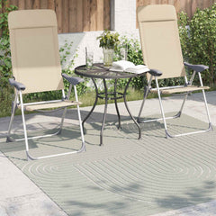 vidaXL Indoor and Outdoor Rug PALMERAS Green 120 x 120 cm Polyester 3