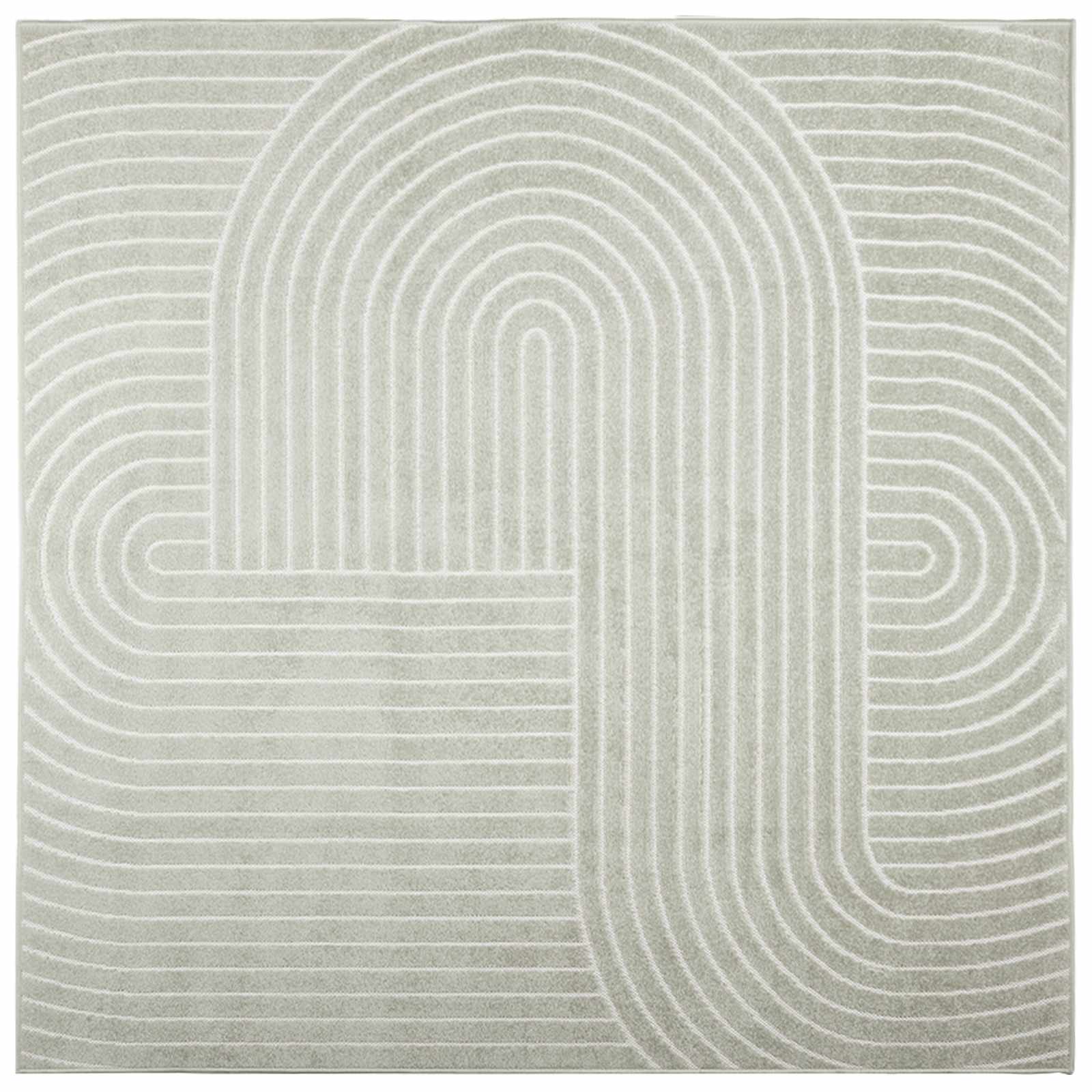 vidaXL Indoor and Outdoor Rug PALMERAS Green 120 x 120 cm Polyester 2