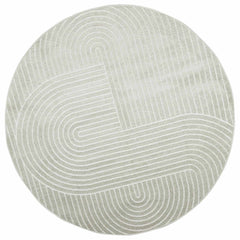 vidaXL Indoor and Outdoor Rug PALMERAS Green Ø 160 CM Polyester 2