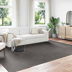 vidaXL Indoor and Outdoor Rug PALMERAS Zen Sand Anthracite