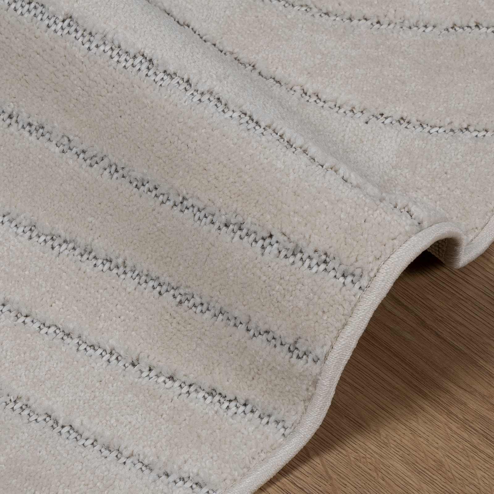 vidaXL Indoor and Outdoor Rug PALMERAS Cream Ø 120 CM Polyester 5