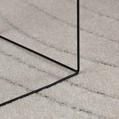 vidaXL Indoor and Outdoor Rug PALMERAS Cream Ø 160 CM Polyester 6