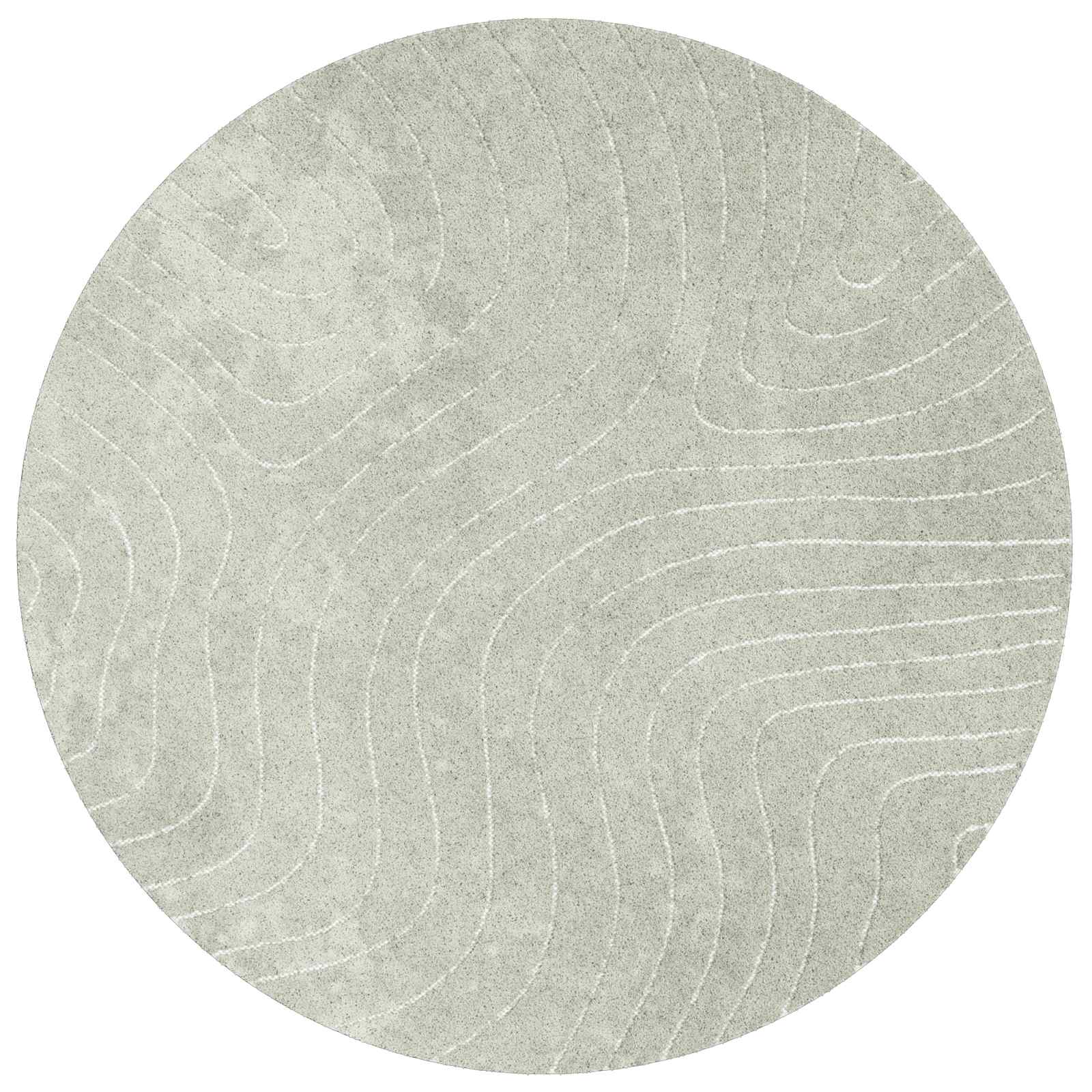 vidaXL Indoor and Outdoor Rug PALMERAS Green Ø 120 CM Polyester 2