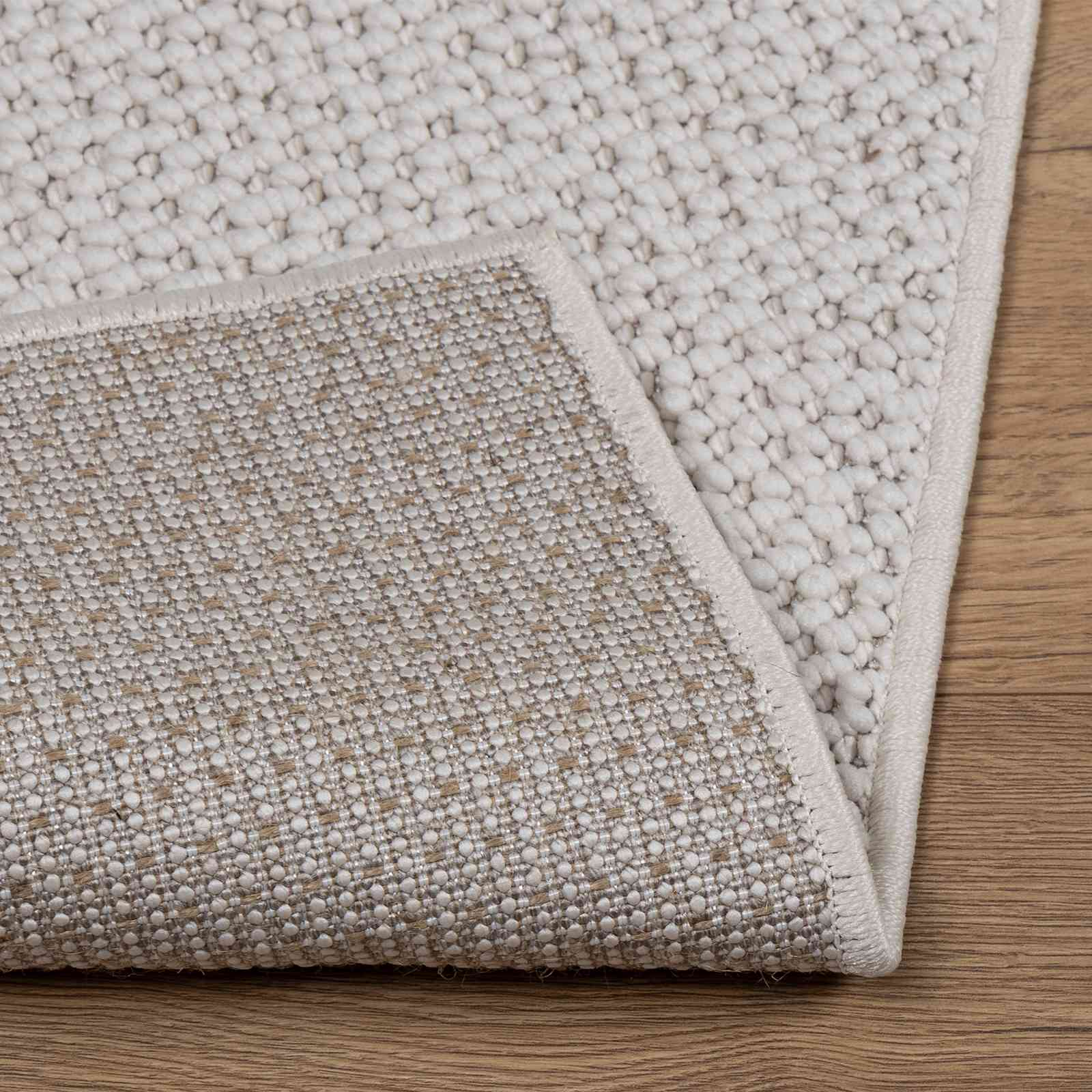 vidaXL Indoor Rug LUGO Cream 150 x 80 cm Polyester 4