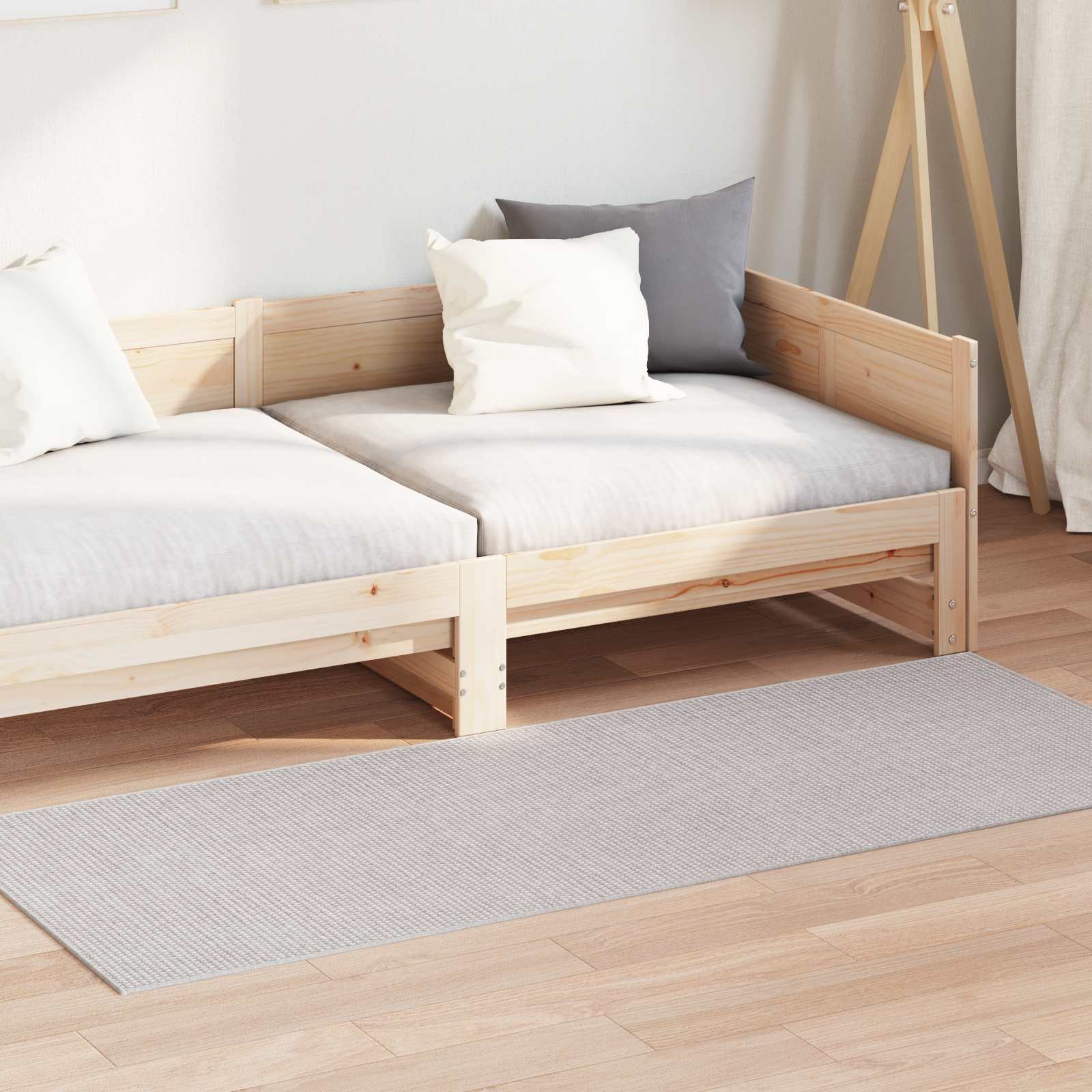 vidaXL Indoor Rug LUGO Cream 150 x 80 cm Polyester 1