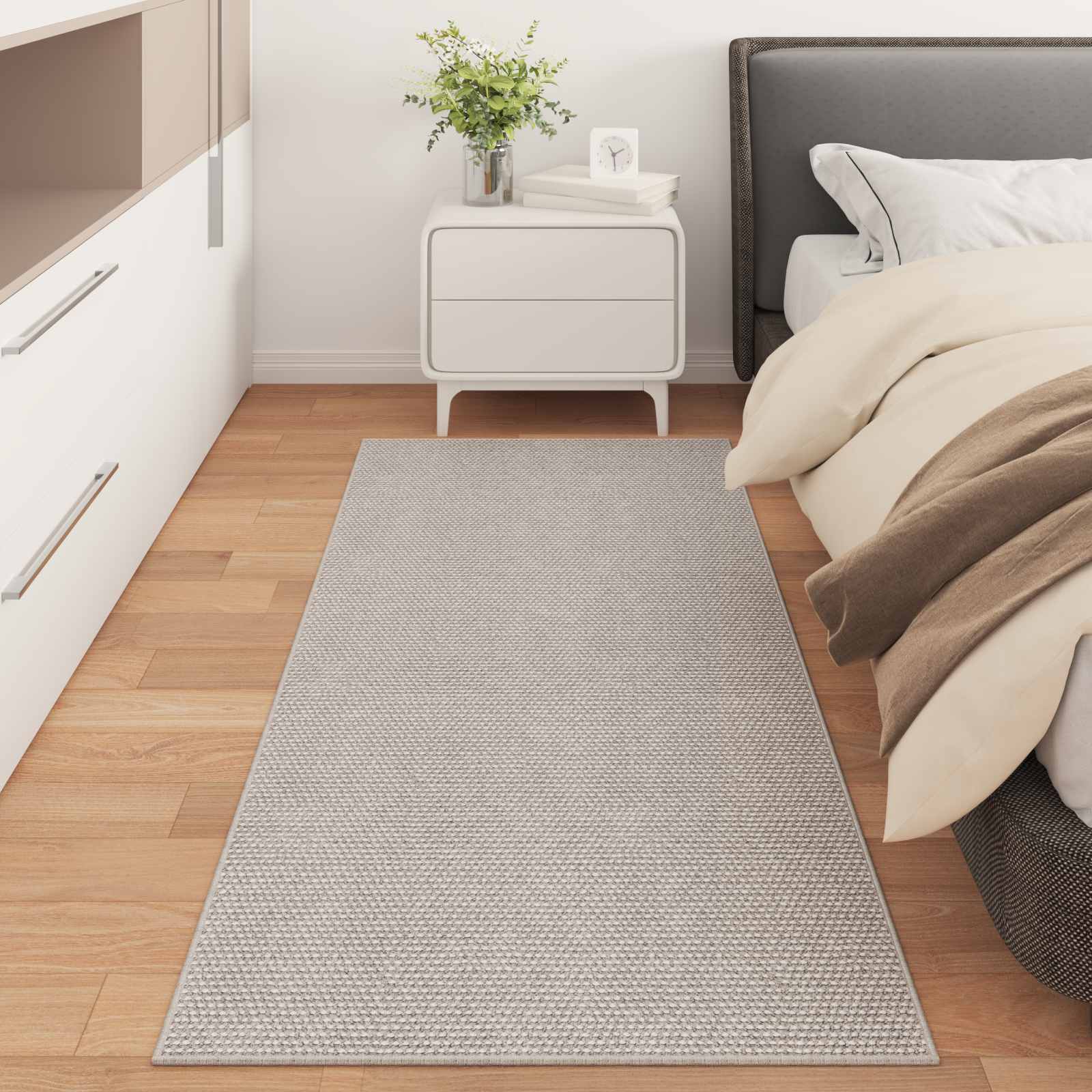 vidaXL Indoor Rug LUGO Cream 150 x 80 cm Polyester 3