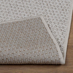 vidaXL Indoor Rug LUGO Cream 120 x 120 cm Polyester 5