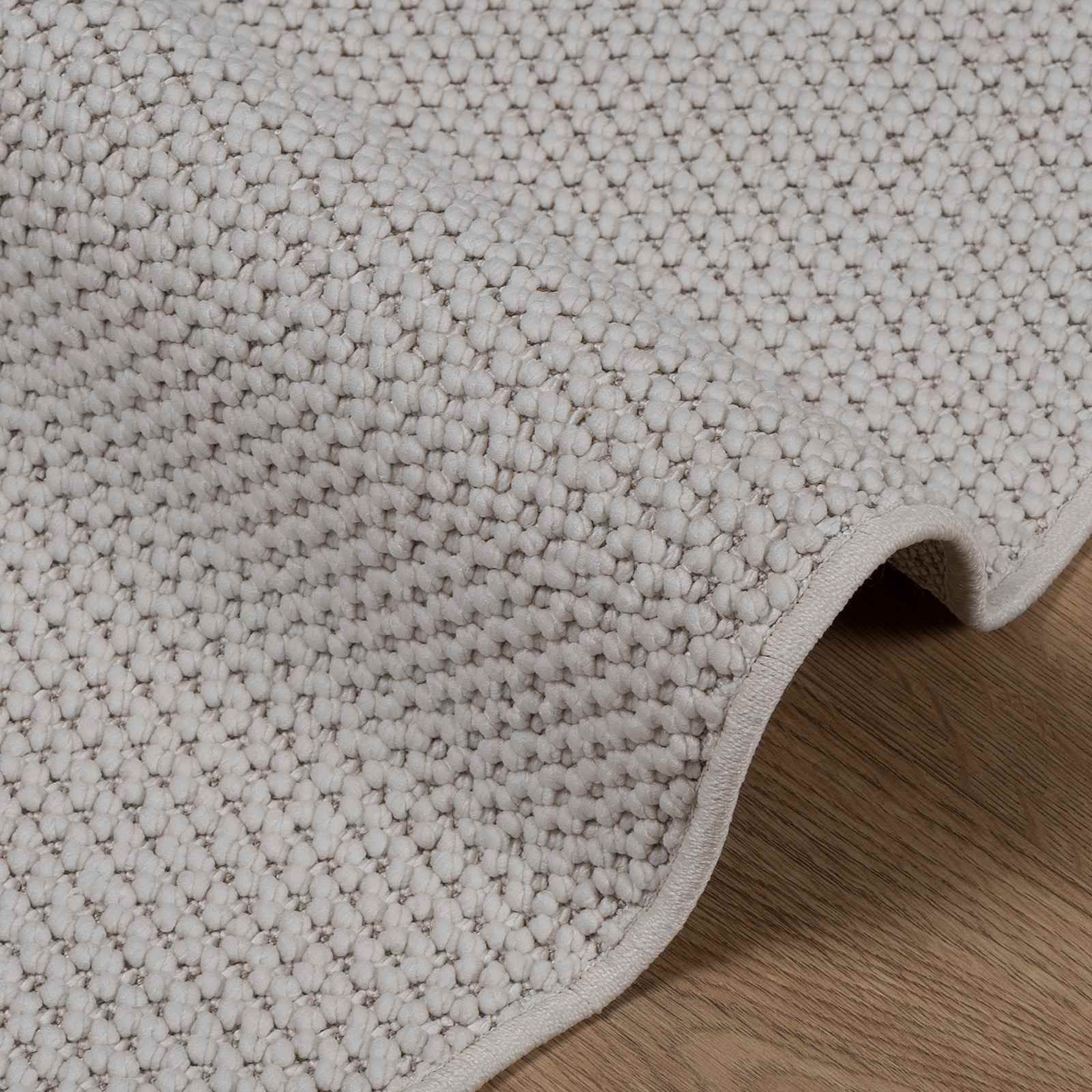 vidaXL Indoor Rug LUGO Cream Ø 160 CM Polyester 4