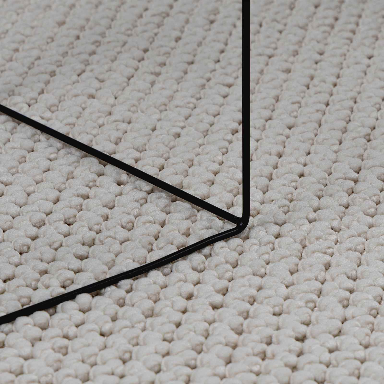 vidaXL Indoor Rug LUGO Cream Ø 160 CM Polyester 6