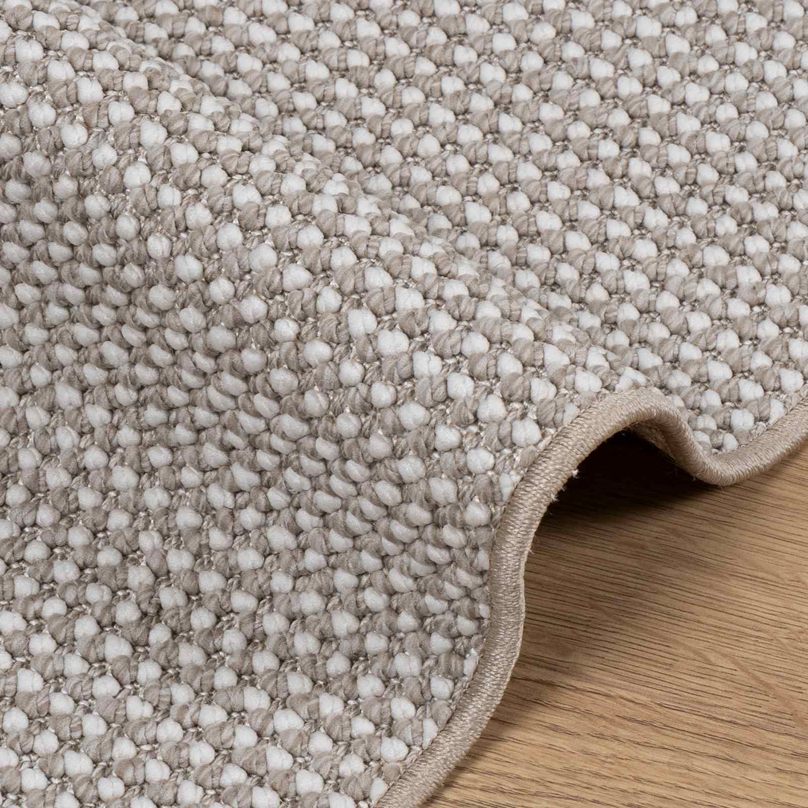 vidaXL Indoor Rug LUGO Cream and Taupe 80 x 150 cm Polyester 5