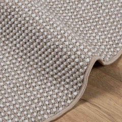 vidaXL Indoor Rug LUGO Cream and Taupe Ø 120 cm Polyester 5