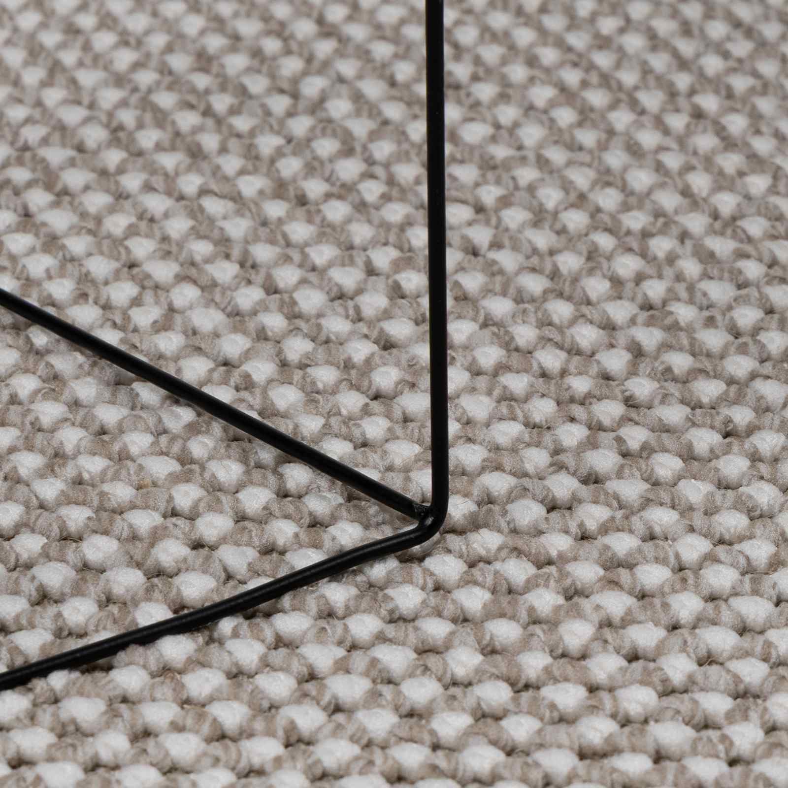 vidaXL Indoor Rug LUGO Cream and Taupe Ø 120 cm Polyester 6