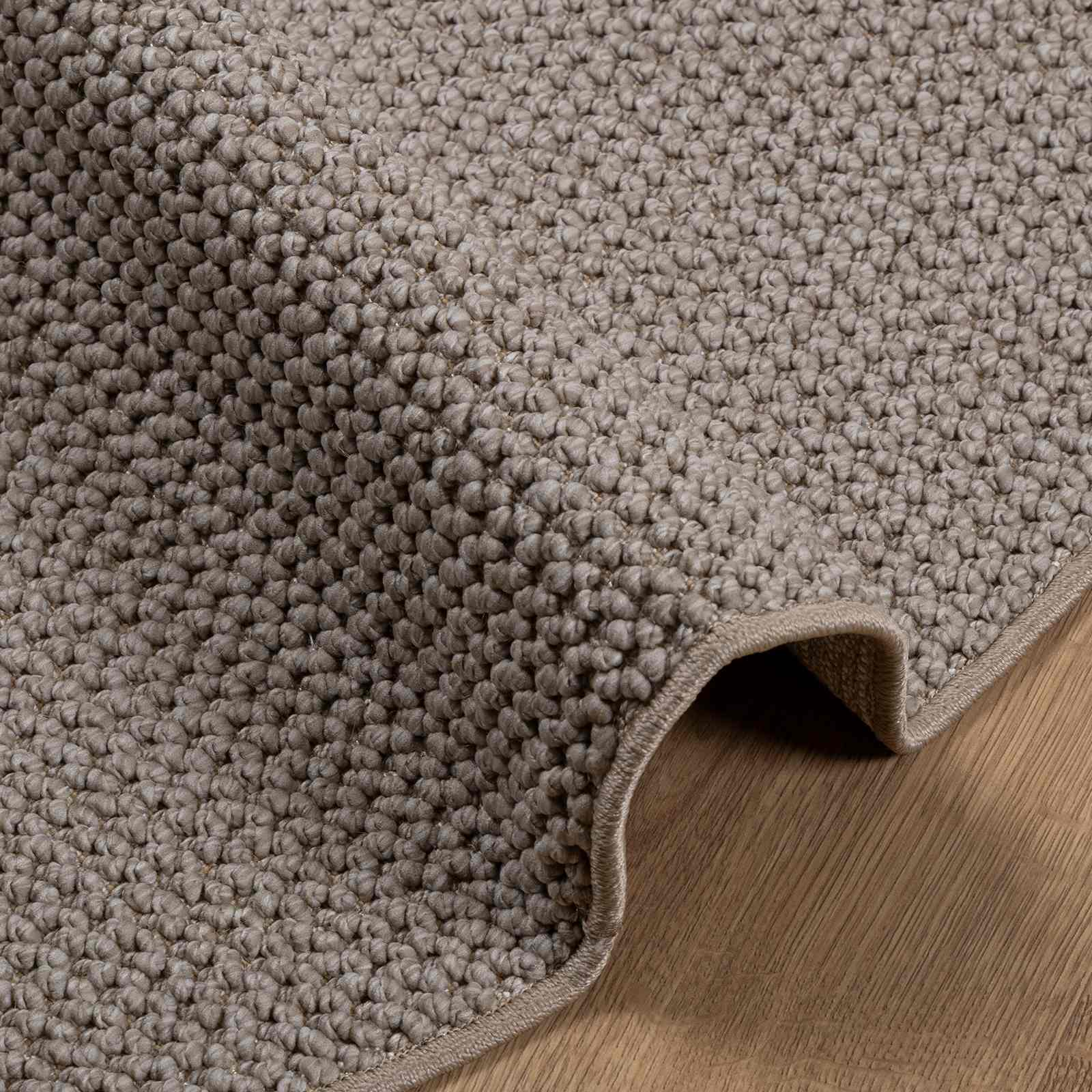vidaXL Indoor Rug LUGO Taupe Ø 120 cm Polyester 6