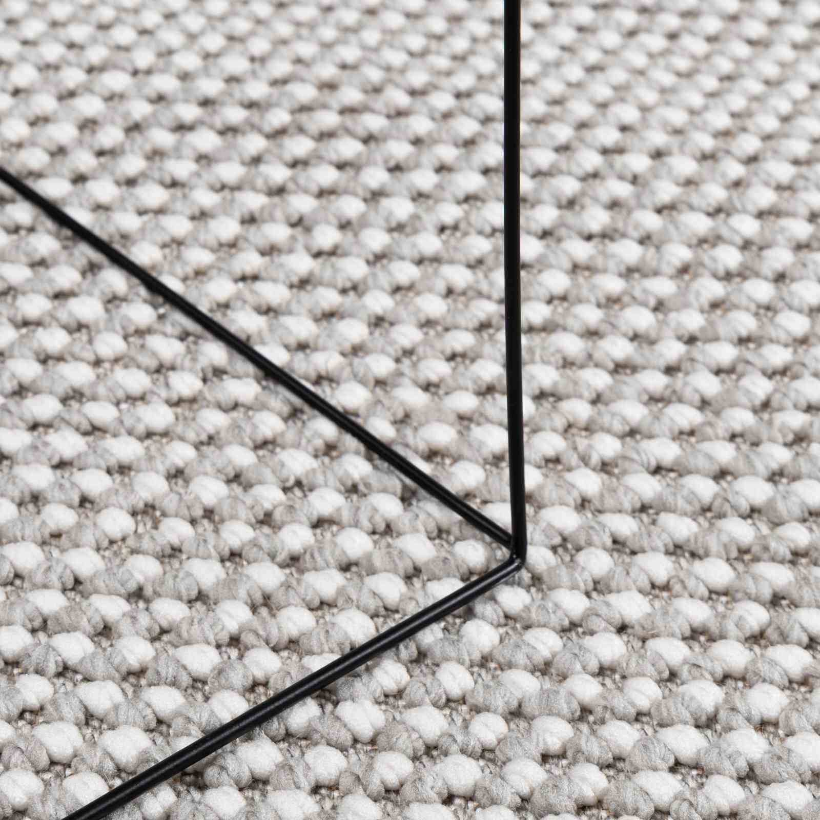 vidaXL Indoor Rug LUGO Cream and Grey 80 x 150 cm Polyester 6