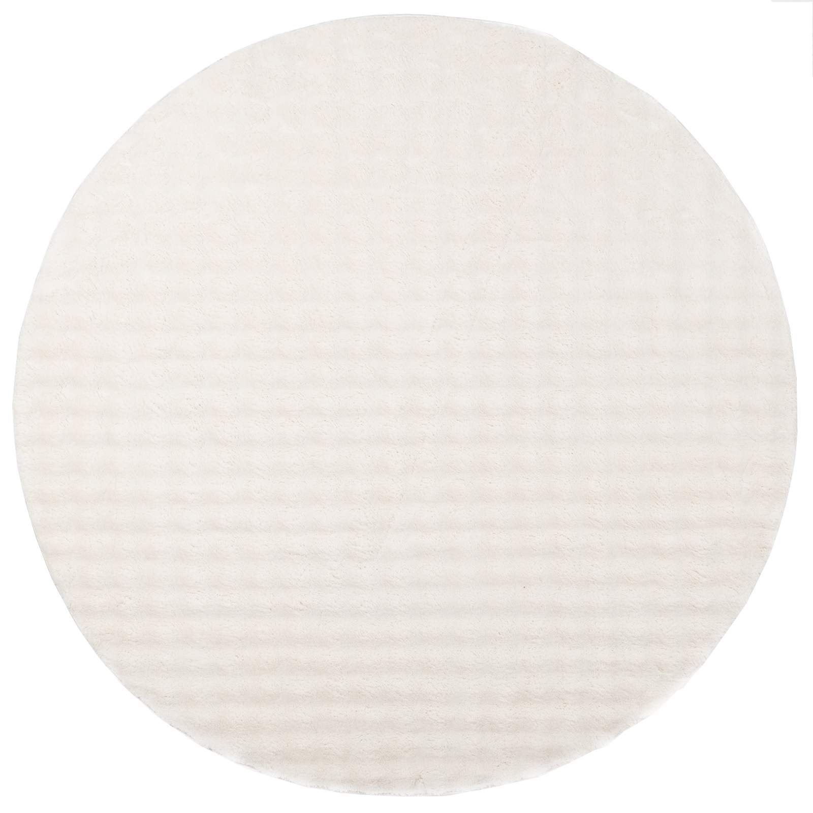 vidaXL Area Rugs Round SIROLO Cream Ø 160 CM Polyester 2