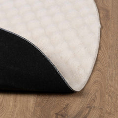 vidaXL Area Rugs Round SIROLO Beige Ø 160 CM Polyester 4