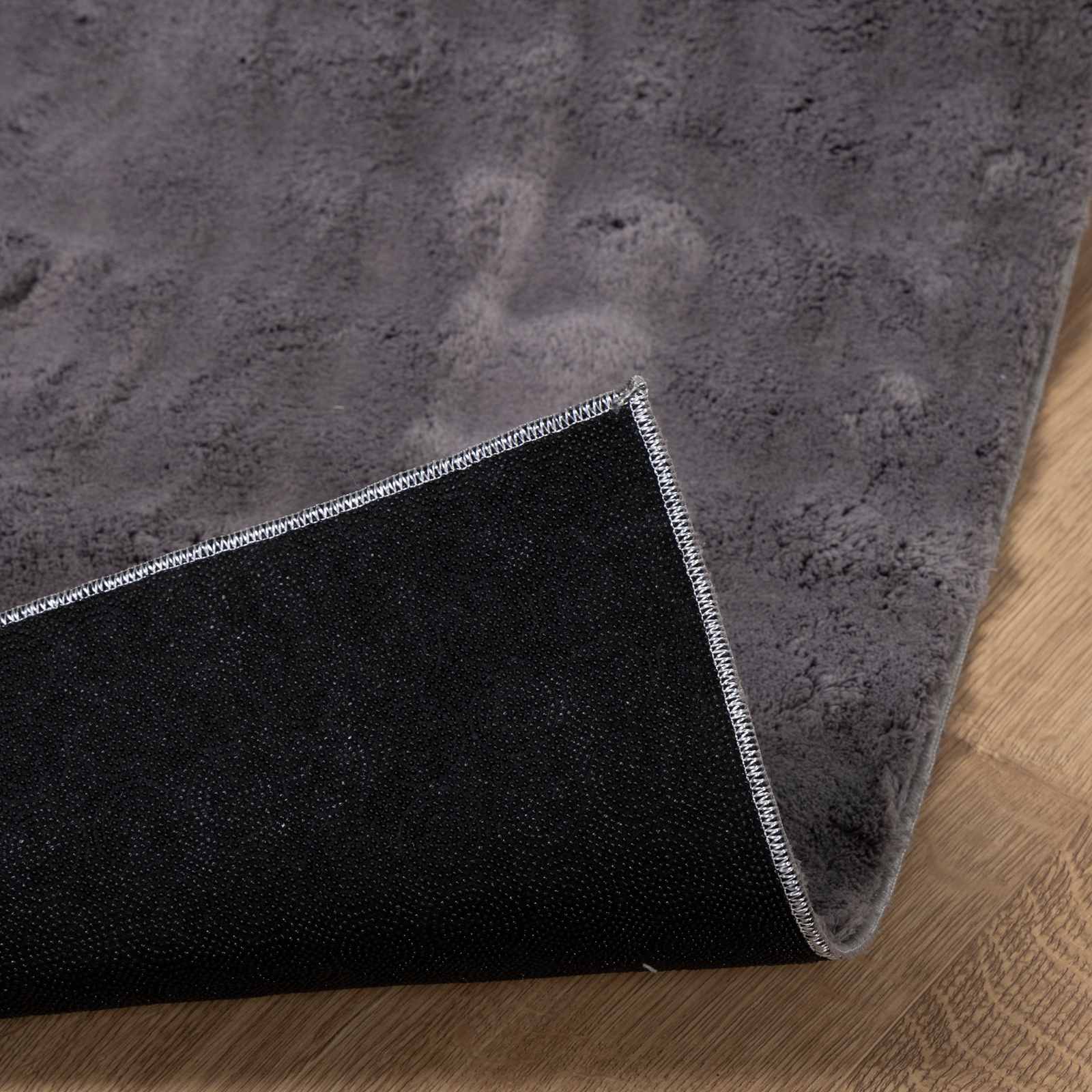 vidaXL Area Rugs Rectangular SIROLO Anthracite 200 x 80 cm Polyester 4