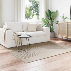 vidaXL Indoor Rug GALATI Polyester Beige