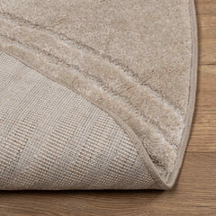 vidaXL Indoor Rug GALATI Beige Ø 160 CM Polyester 4