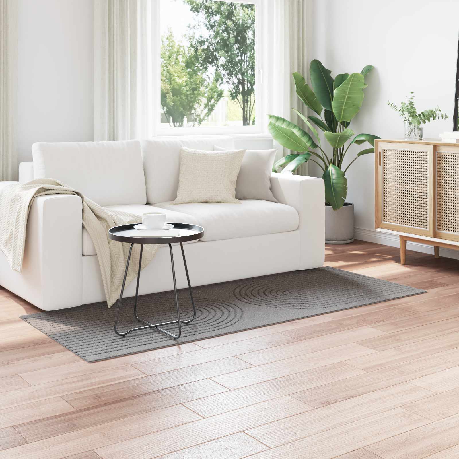 vidaXL Indoor Rug GALATI Grey 150 x 80 cm Polyester 1