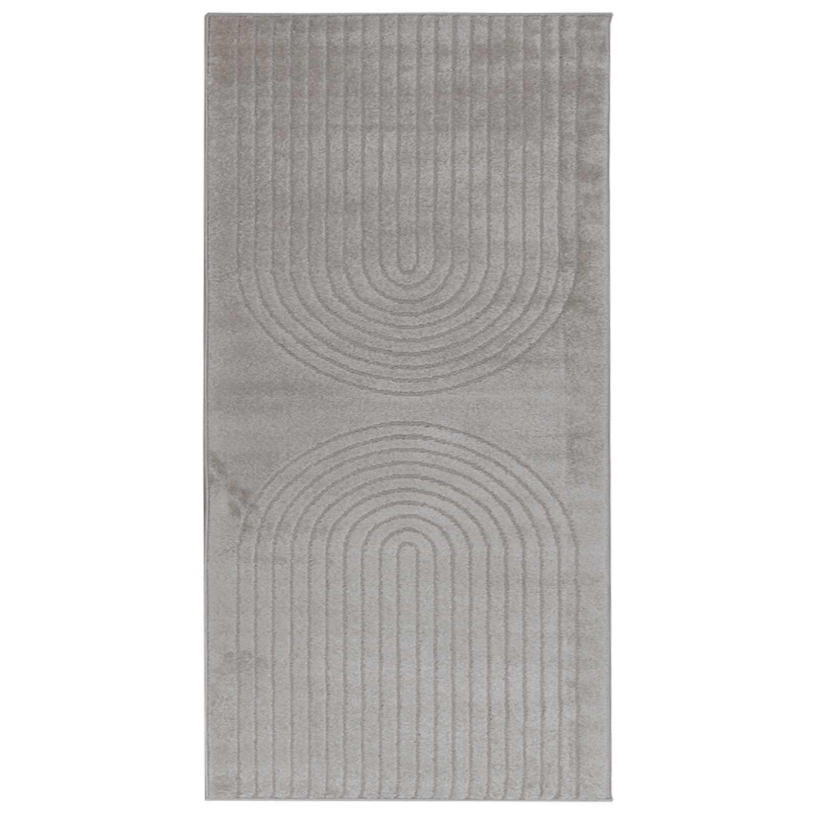 vidaXL Indoor Rug GALATI Grey 150 x 80 cm Polyester 2