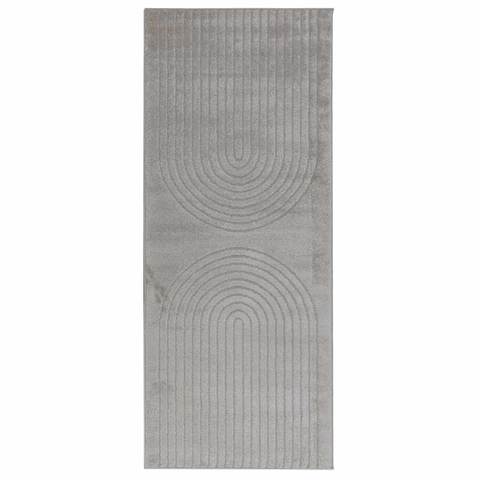 vidaXL Indoor Rug GALATI Grey 200 x 80 cm Polyester 2