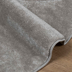 vidaXL Indoor Rug GALATI Grey Ø 120 CM Polyester 5