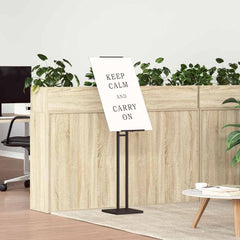 vidaXL Trade Show Displays 2 pcs Black 26.5 x 26.5 x 150 cm Steel 4