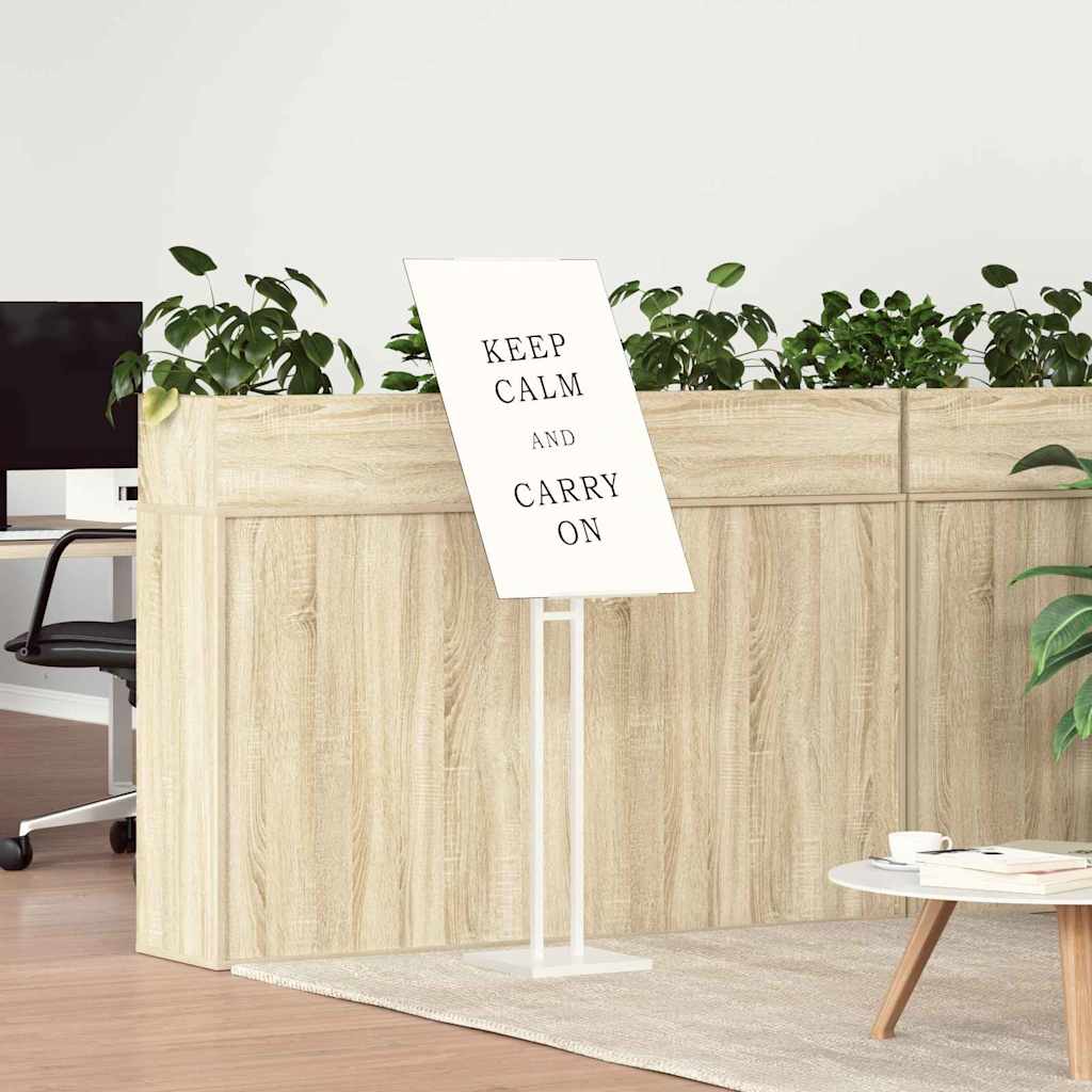 vidaXL Trade Show Displays 2 pcs White 26.5 x 26.5 x 150 cm Steel 4