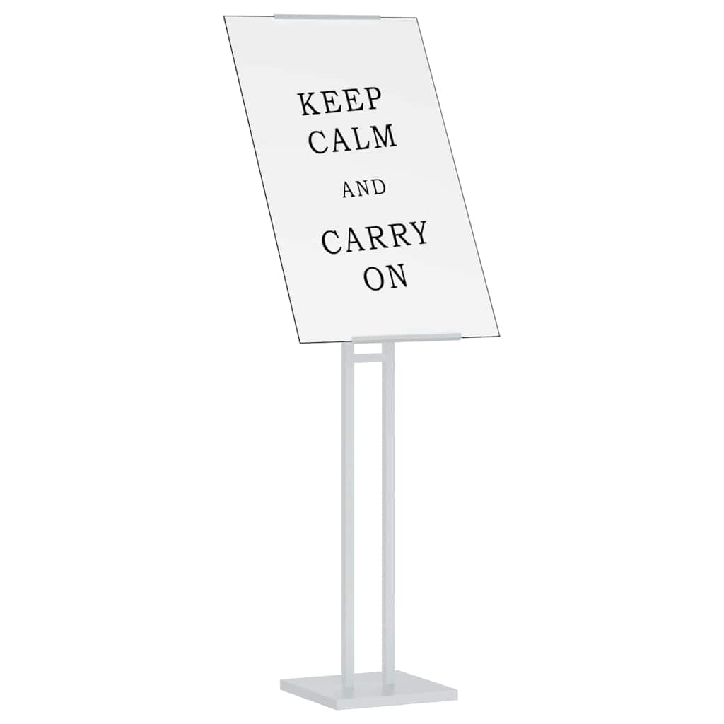 vidaXL Trade Show Displays 2 pcs White 26.5 x 26.5 x 150 cm Steel 3